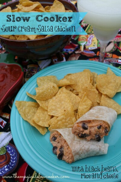 slow cooker sour cream salsa chicken