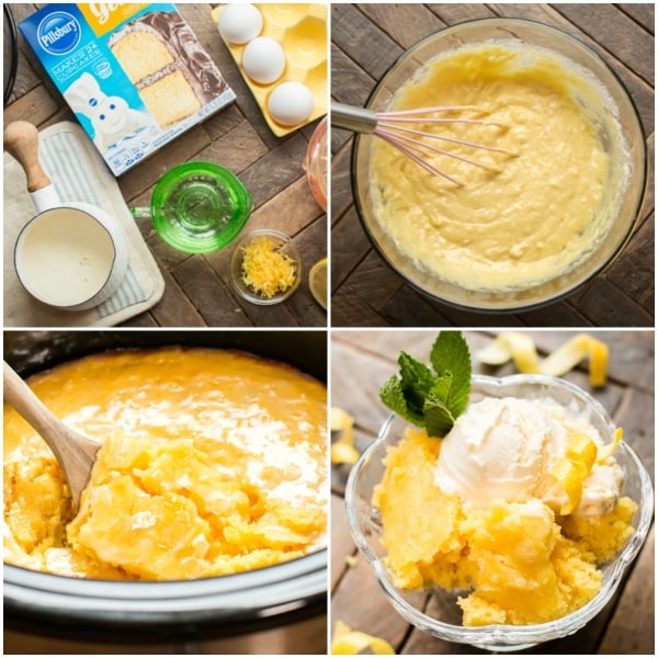 Slow Cooker Lemon Spoon Cake The Magical Slow Cooker