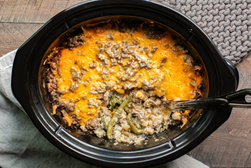 Slow Cooker Tater Tot Casserole