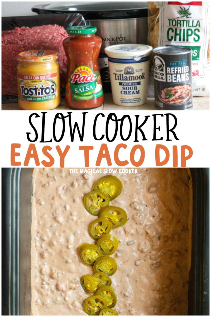 The BEST Slow Cooker Taco Dip - Savvy Saving Couple