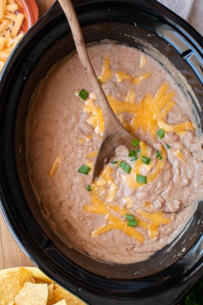 slow cooker refried beans