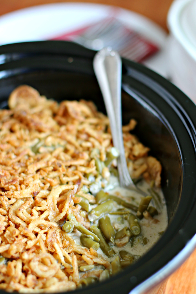 Slow Cooker Green Bean Casserole | The Magical Slow Cooker