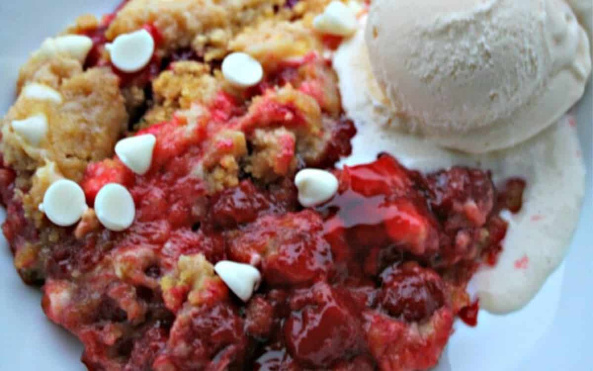White Chocolate Cherry Dump Cake The Magical Slow Cooker