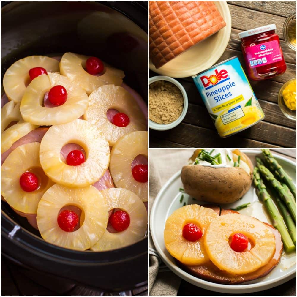 Slow Cooker Ham Steaks and Pineapple Rings The Magical Slow Cooker