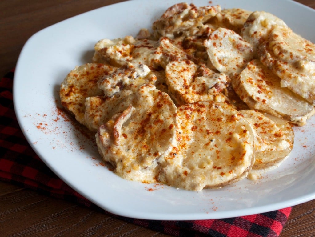 Cheesy Bacon Scalloped Potatoes - The Magical Slow Cooker