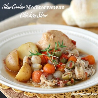 slow cooker mediterranean chicken stew