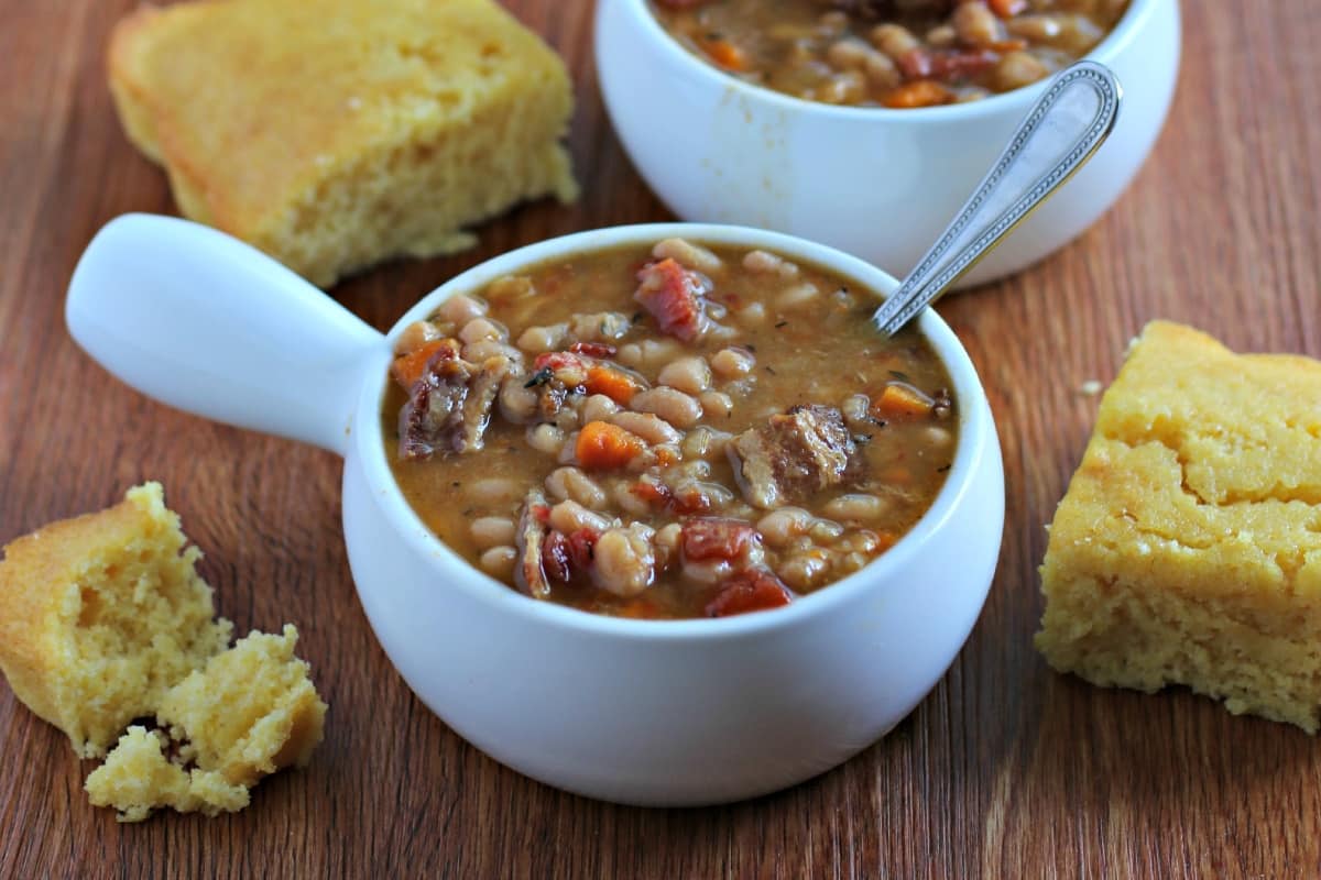Slow Cooker Bean and Bacon Soup The Magical Slow Cooker