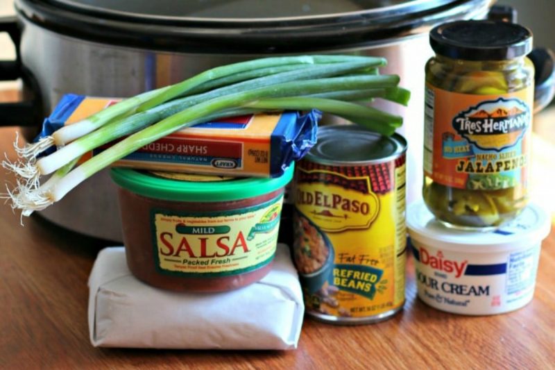 Slow Cooker 7-Layer Bean Dip