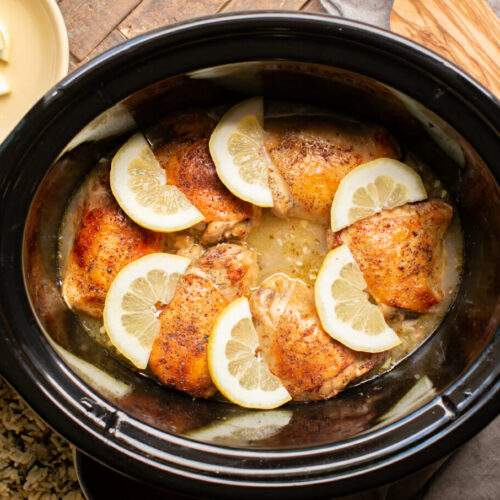 Lemon Pepper Chicken Thighs - The Magical Slow Cooker