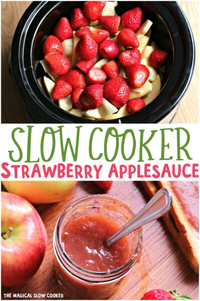slow cooker strawberry applesauce