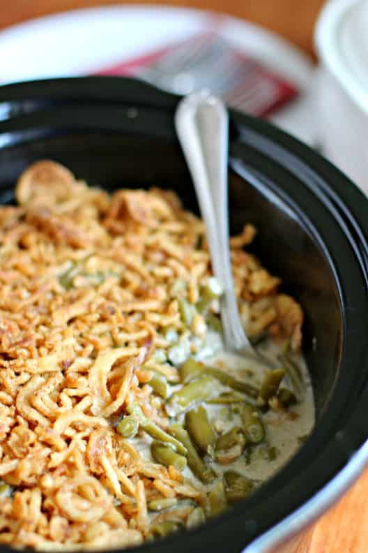 Slow Cooker Green Bean Casserole