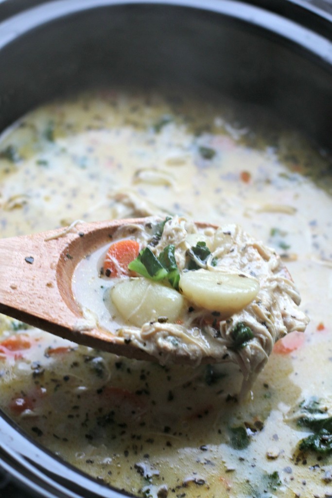 chicken and kale gnocchi soup