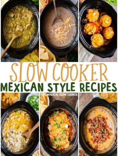 collage of mexican recipe for pinterest