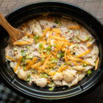 Slow Cooker Southwestern Cheesy Chicken Pasta