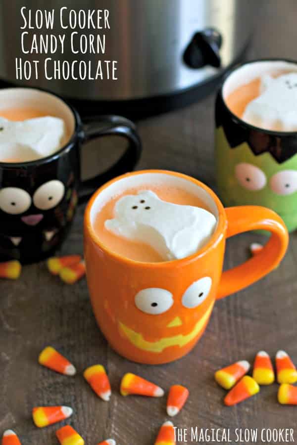 Candy Corn Hot Chocolate The Magical Slow Cooker