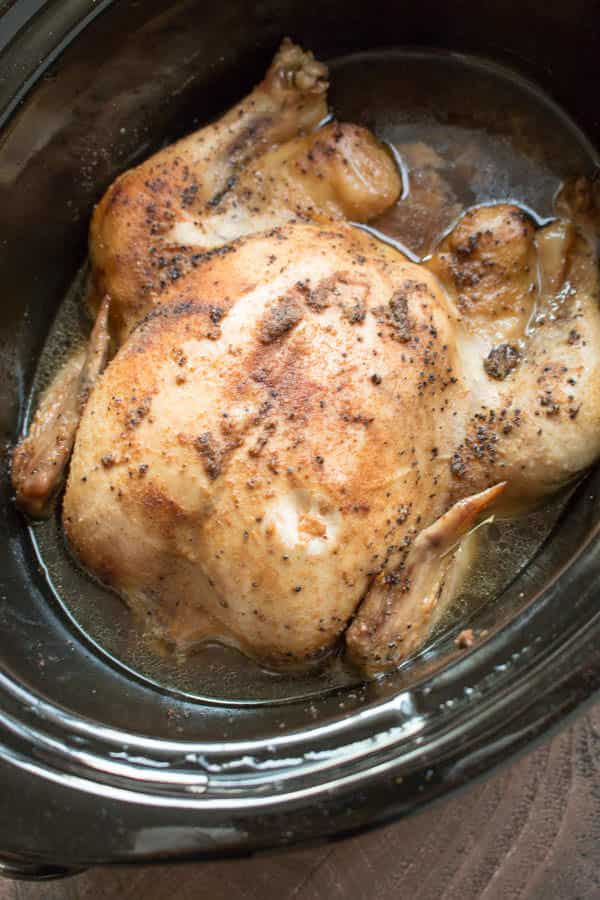 whole chicken cooked in slow cooker