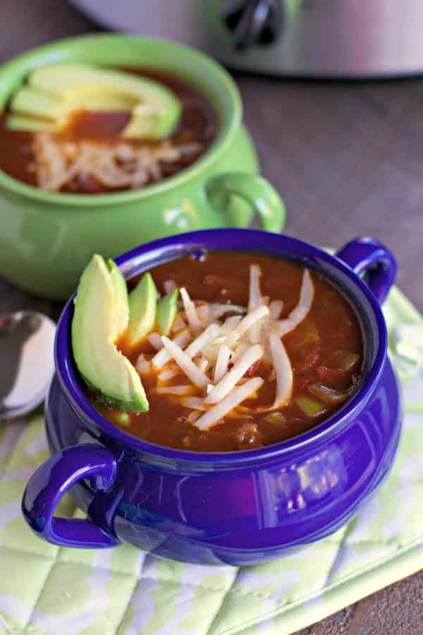 slow cooker vegetarian chili