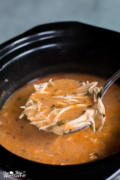 slow cooker chicken enchilada soup {freezer meal friendly}