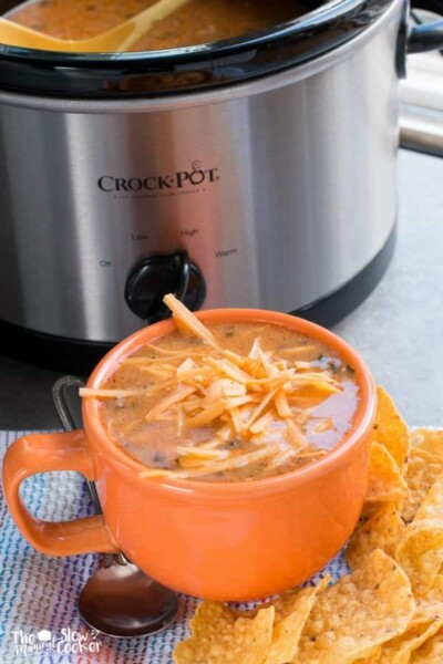 Slow Cooker Chicken Enchilada Soup {Freezer Meal Friendly} - The ...