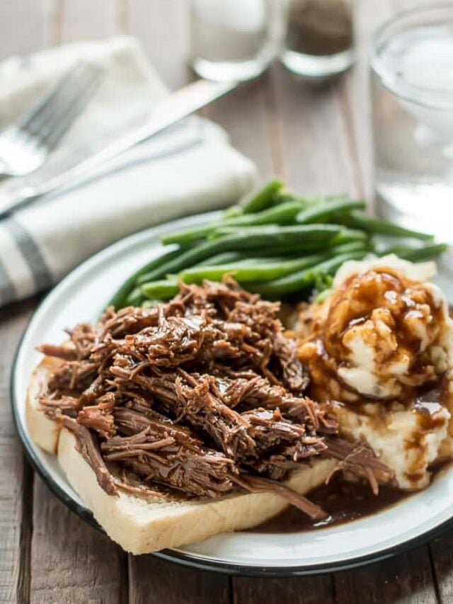 Slow Cooker Hot Roast Beef Sandwiches The Magical Slow Cooker
