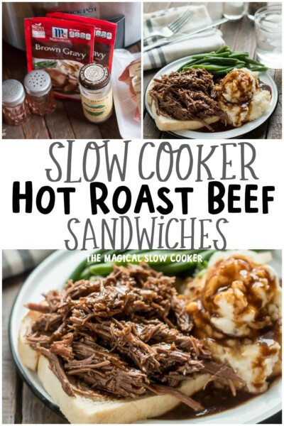 slow cooker hot roast beef sandwiches