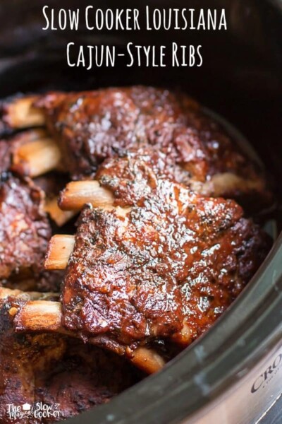 slow cooker louisiana ribs {cajun-style}