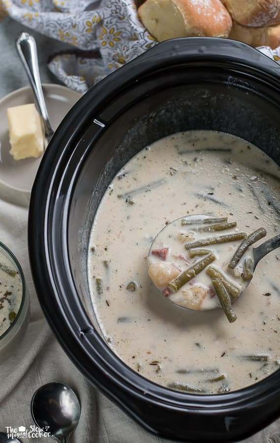 Slow Cooker Ham and Green Bean Chowder The Magical Slow Cooker