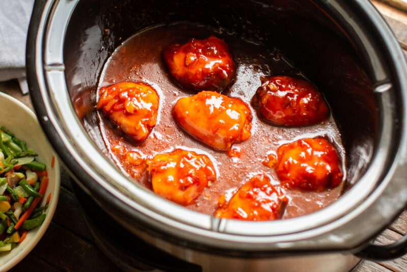 Slow Cooker Apricot Chicken - The Magical Slow Cooker