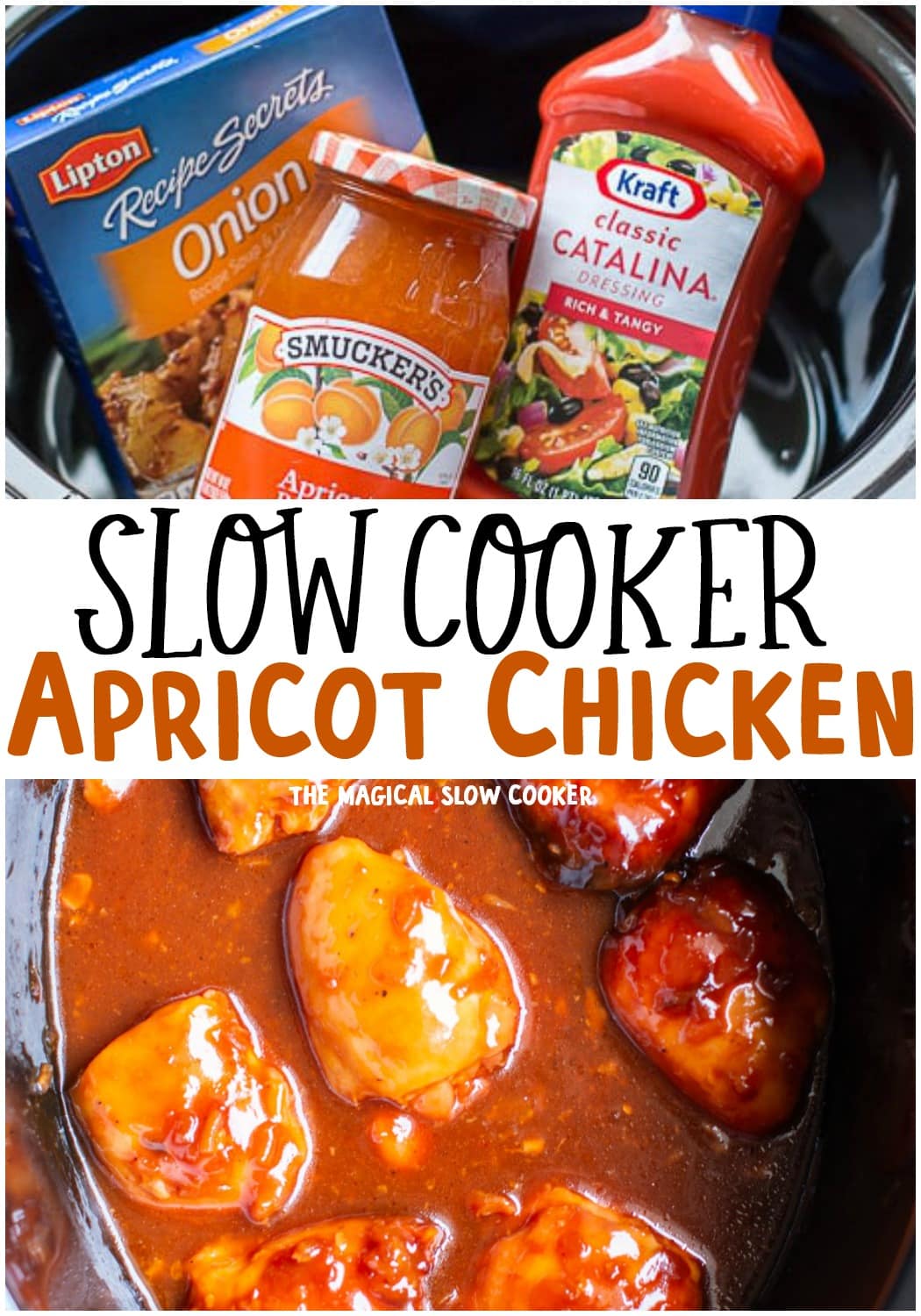 Slow Cooker Apricot Chicken - The Magical Slow Cooker
