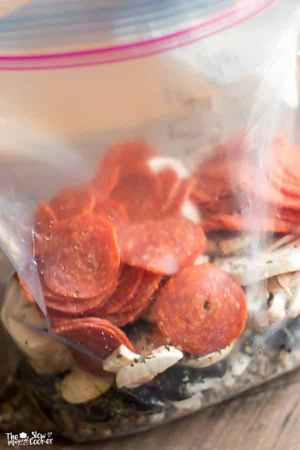 Slow Cooker Pizza and Pasta Soup