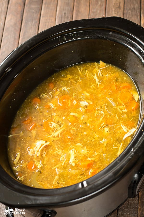 curried chicken soup before adding noodles.