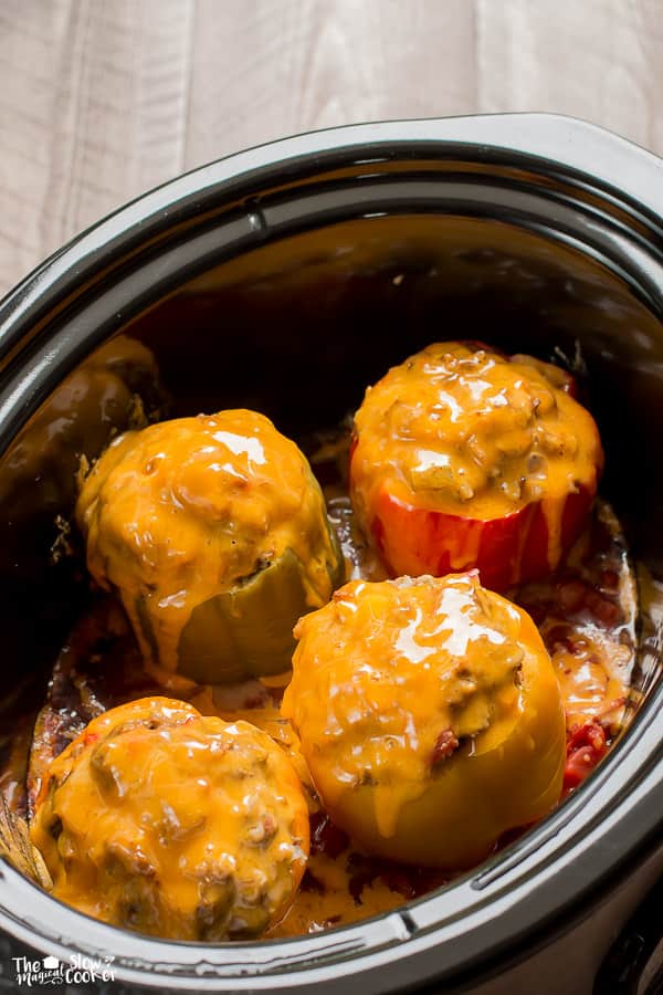 Taco Meat Loaf Stuffed Peppers The Magical Slow Cooker