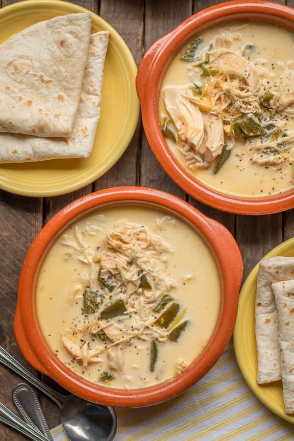 slow cooker creamy chicken chile relleno soup