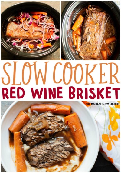 slow cooker red wine beef brisket