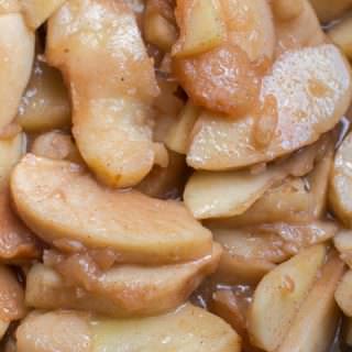 Slow Cooker Maple Cardamom Apples with Puff Pastry