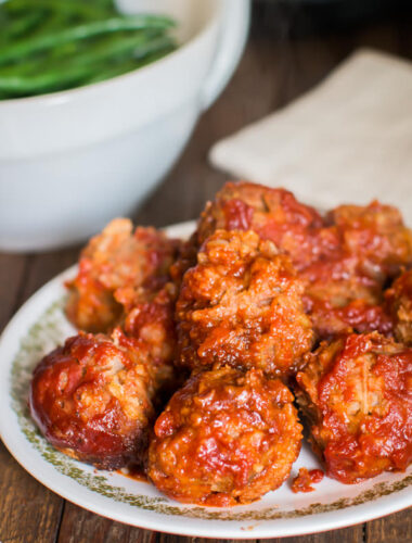 close up of porcupine meatballs