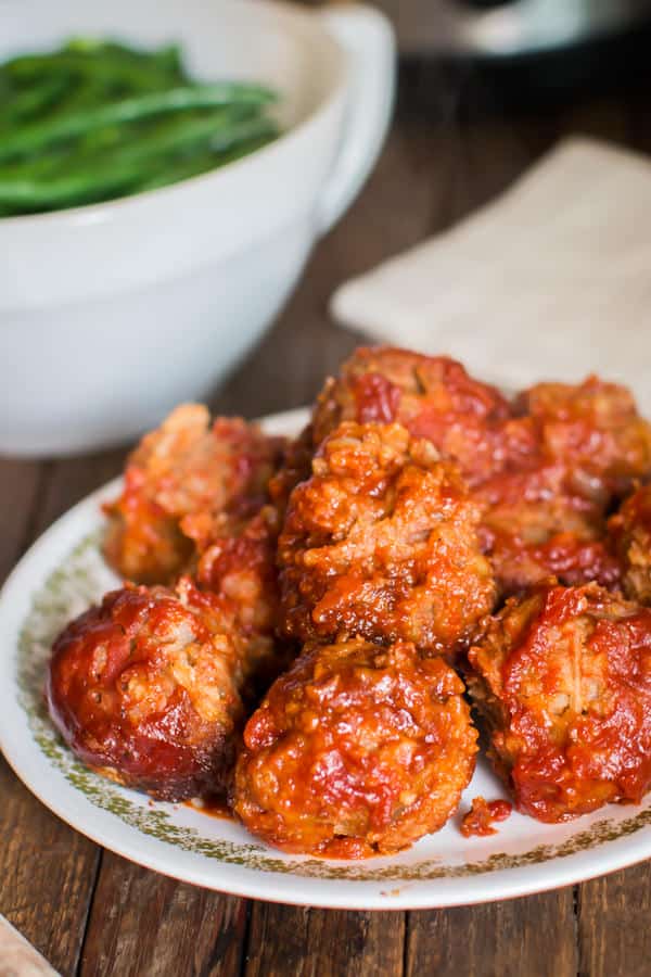 close up of porcupine meatballs