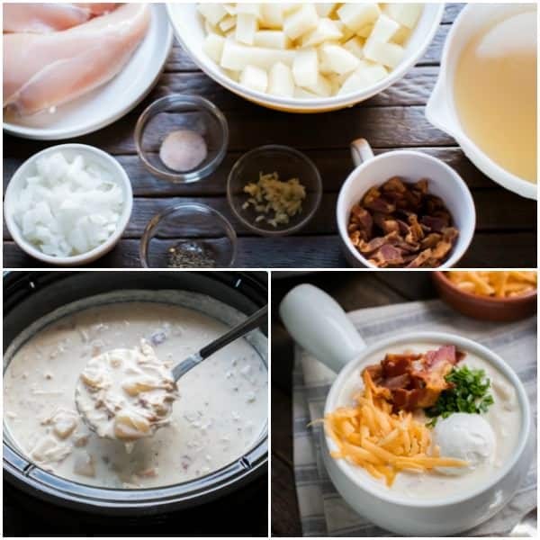 Slow Cooker Loaded Chicken Bacon Potato Soup The Magical Slow Cooker