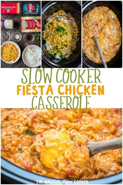 slow cooker fiesta chicken and rice casserole
