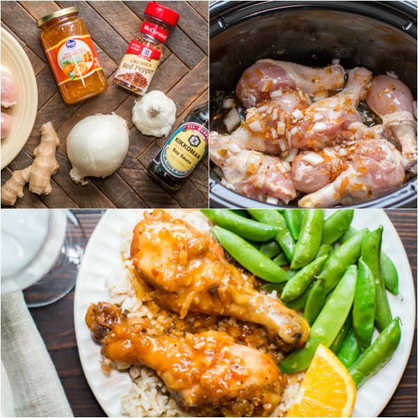 Slow Cooker Orange Chicken Drumsticks {Freezer Meal Friendly} The