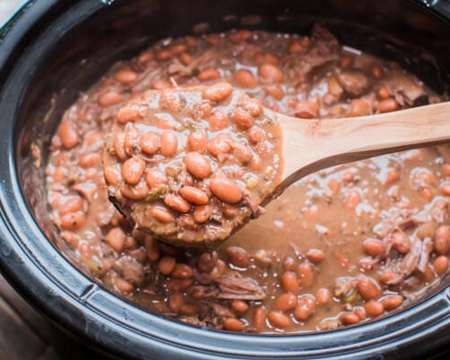 This instant pot pinto beans recipe makes the best mexican pinto beans. Recipe For Pinto Beans Ground Beef And Sausage : Slow Cooker Pinto Beans And Beef The Magical Slow Cooker