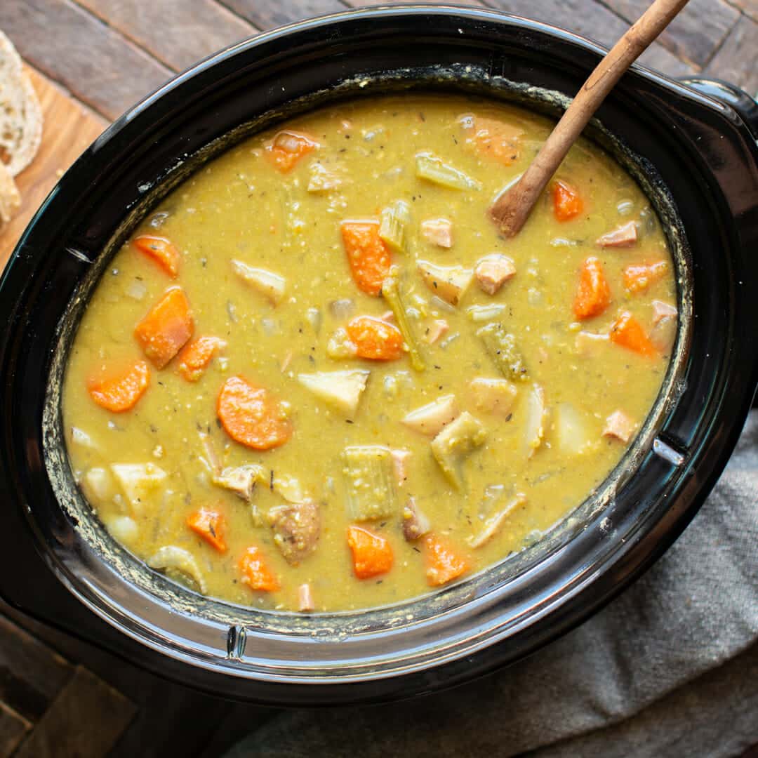 Slow Cooker Split Pea Stew - The Magical Slow Cooker