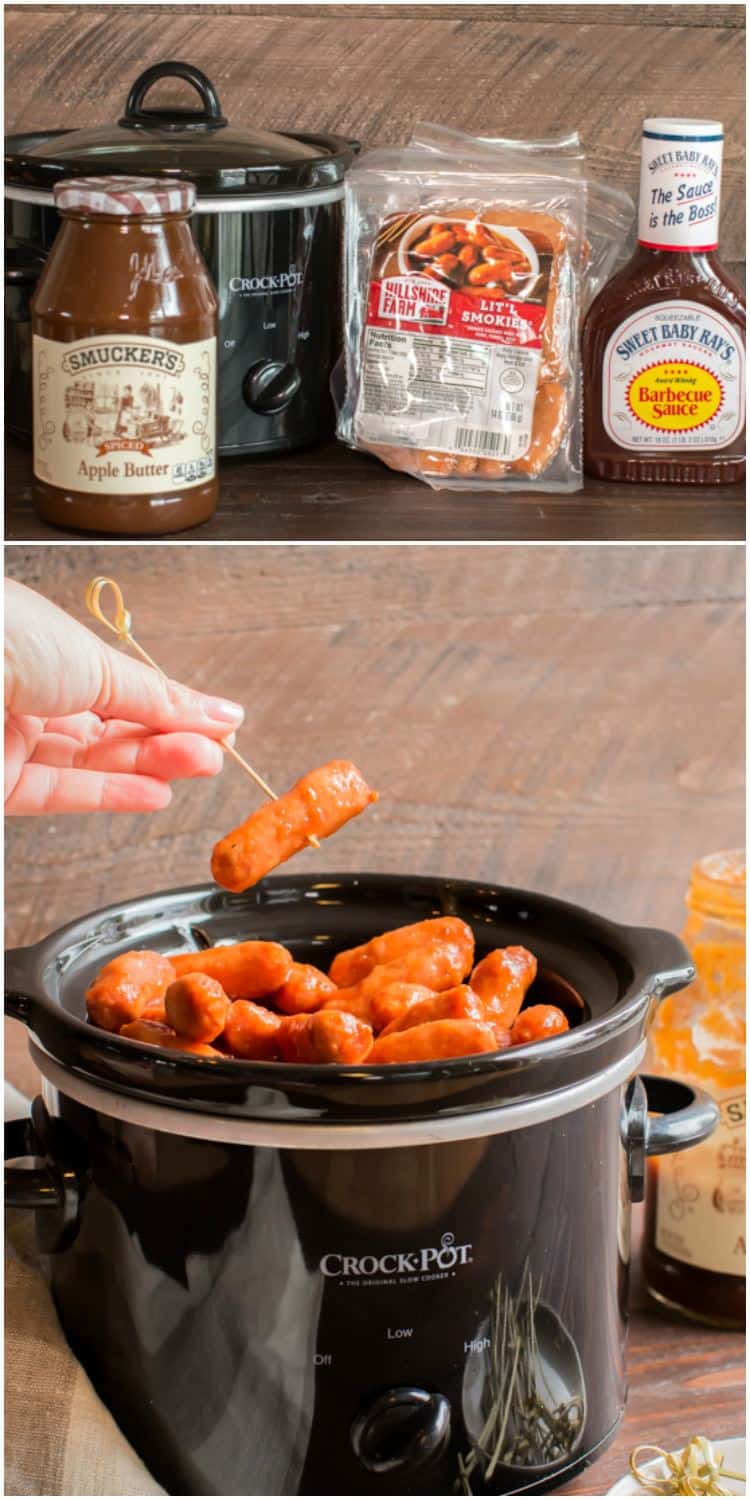 Slow Cooker Apple Butter Little Smokies The Magical Slow Cooker