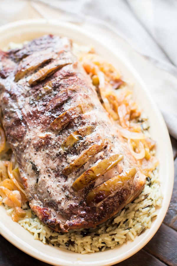 Slow Cooker Honey Apple Pork Loin The Magical Slow Cooker