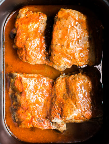 buffalo ribs in the slow cooker