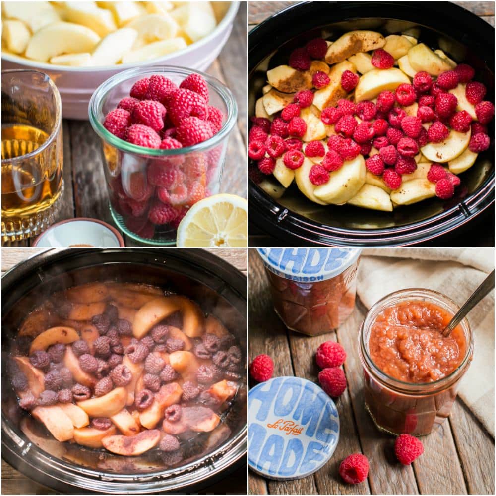 Slow Cooker Cinnamon Raspberry Applesauce The Magical Slow Cooker