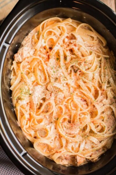 slow cooker cajun chicken fettuccine