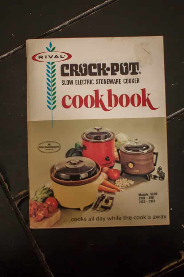 vintage crock pot cook book