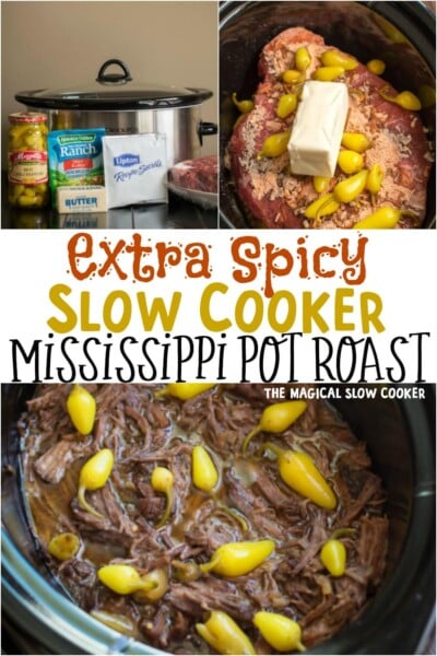 slow cooker spicy mississippi pot roast