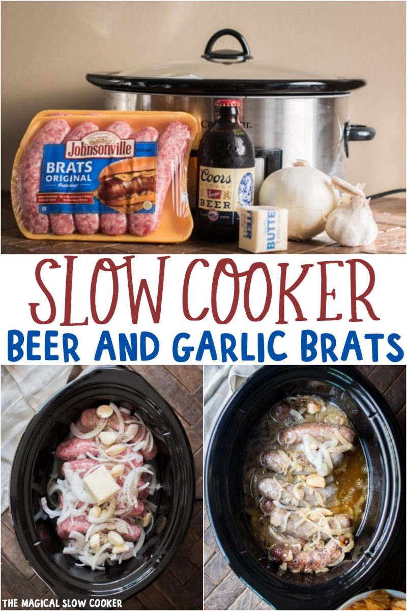 Wisconsin-Style Slow Cooker Brats (Crockpot Beer Brats) VIDEO